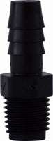 33004B | 1/4 X 1/8 HB X MIP BLK POLY ADPT | Midland Metal Mfg.