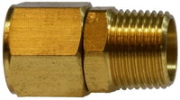 35131 | 3/8 FLARE X 1/2 MIP X 3/8 TAP | Midland Metal Mfg.