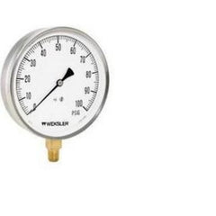 Ashcroft EA14D Pressure Gauge Weksler 160PSI 4-1/2" Diameter 1/4" NPT Bottom Bourdon Tube Stem Mount | Blackhawk Supply