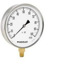 Ashcroft EA14A Pressure Gauge Weksler 30PSI 4-1/2" Diameter 1/4" NPT Bottom Bourdon Tube Stem Mount | Blackhawk Supply