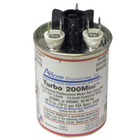 12100 | Run Capacitor Turbo 200Mini Universal Round Can 2.5-15 Microfarad 440 Volt Aluminum with Terne Plate Steel Cover | Mars Controls
