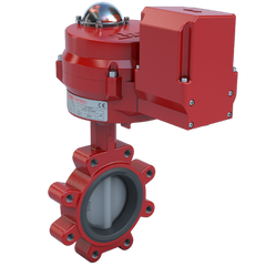 Bray 3LNE-04S2N/70-24-0081H-BBU Butterfly Valve | 2 Way | 4 Inch | Nylon Coated Disc | 175 PSI | 24 VAC/30 VDC Actuator With Heater And Return To Open Battery Backup Failsafe | On-Off Control | Blackhawk Supply