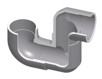 3906-025PT | 2-1/2 PVC P-TRAP SOCKET SCH80 | (PG:400) Spears