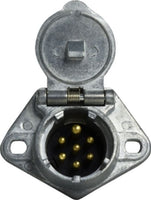 39774 | 7 WAY METAL SOCKET SOLID PINS | Midland Metal Mfg.