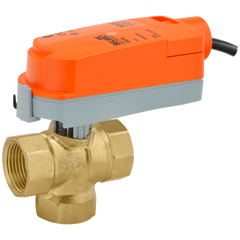 Belimo Z3100QPF-J+CQBUP-3-T ZoneTight™ (QCV), Press Fit, 1", 3-way, Cv 4.4 |Valve Actuator, Non fail-safe, AC 100...240 V, On/Off, Floating point, terminals | Blackhawk Supply