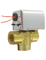 Dwyer 3ZV1142 Three-way zone valve | 1" sweat | Cv of 8.02 | 120 VAC | close-off pressure 14.5 psi (1.0 bar). | Blackhawk Supply
