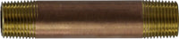 40050 | 3/8 X 6 RED BRASS NIPPLE, Nipples and Fittings, Brass Nipples, Brass Nipple 3/8
