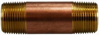 40087 | 3/4 X 4-1/2 RED BRASS NIPPLE | Midland Metal Mfg.