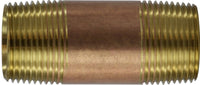 40103 | 1 X 3 RED BRASS NIPPLE | Midland Metal Mfg.