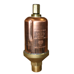 Bell & Gossett 401488 MODEL 79 WATER MAIN VENT VALVE | 1/2″ NPT female and 3/4″ NPT male straight shank | Max 250F @ 75psi | Blackhawk Supply