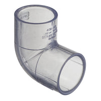 406-010L | 1 PVC 90 ELBOW SOCKET SCH40 CLEAR | (PG:39) Spears