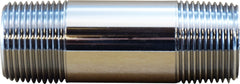 Midland Metal Mfg. 41069 1/2 X 5-1/2 CHROME NIPPLE, Nipples and Fittings, Chrome Plated brass Nipples, 1/2 Chrome plated brass Nipple | Blackhawk Supply