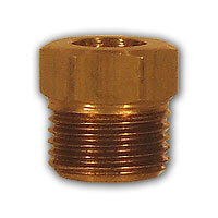 41IFB-4 | 1/4 BRASS INVERTED FLARE NUT MAF/USA Mid-America Fittings Made in USA | Midland Metal Mfg.