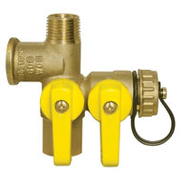 41672 | Ball Valve Pro-Pal 1/2 Inch Female x Male x Female x Hose Brass Full Port 600WOG-PSI PTFE 350 Degrees Fahrenheit for Residential or Light Commercial Use with Water or Oil | Webstone