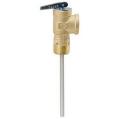 Watts LF100XL-4 Relief Valve Temperature and Pressure 3/4 x 4 Inch Male x Female Lead Free Brass 150 Pounds per Square Inch 210 Degrees Fahrenheit for Water Heaters and Hot Water Storage Tanks | Blackhawk Supply