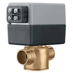 Hydronic Caleffi Z55 Zone Valve Z-One Z55 2-Way Motorized with Screw Terminal 3/4 Inch Brass Sweat 7.5 Cv 300 Pounds per Square Inch | Blackhawk Supply