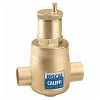 551028A | Air Separator Discal 551 1 Inch Brass Sweat 150 Pounds per Square Inch | Hydronic Caleffi
