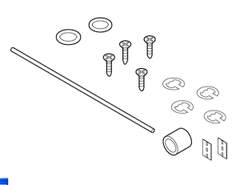 Schneider Electric 453-52 Erie Damper Actuator 6" to 12"L Shaft & Hardware Kit, includes Shaft, 4 Lockwashers, 2 5/16" Steel Washers, 4 Screws, 2 Speed Nuts, 2 Nylon Bearings | Blackhawk Supply