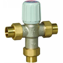 RESIDEO AM101-US1LF Mixing Valve AM-1 3/4 Inch Lead Free Nickel Plated Brass Sweat Union EPDM 150 Pounds per Square Inch | Blackhawk Supply