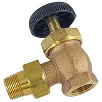 405099 | Radiator Valve 185 Angle 1/2 Inch NPT Brass 150 Pounds per Square Inch 405099 | Not Selected