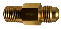 46526 | 3/8 FLARE X 1/4 MIP BRASS CHECK VALVE | Midland Metal Mfg.