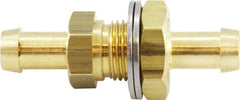 Midland Metal Mfg. 46541 3/8 HB X HB BULKHEAD FITTING, Brass Fittings, Bulkhead/Anchor/Frame Couplings, Marine Bulkhead Fitting | Blackhawk Supply