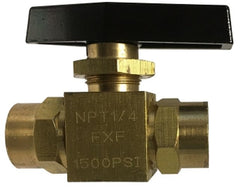 Midland Metal Mfg. 46832 1/4FPTX1/4FPT INSTRU. BALL VALVE, Brass Fittings, Industrial Instrumentation Ball Valves, Female x Female | Blackhawk Supply