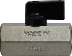 Midland Metal Mfg. 46922I 1/4 F X F CHROME MINI BALL VALVE, Valves, Chrome Plated Brass Mini Ball Valves, Female x Female Chrome Plated Mini Ball Valve | Blackhawk Supply