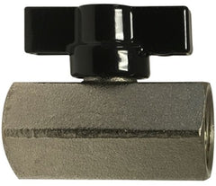 Midland Metal Mfg. 46934LT 1/8 FXF MINI BV T HANDLE W/FKM SEALS, Brass Fittings, Miniature Ball Valves, Female x Female Economy Mini Ball Valve | Blackhawk Supply