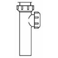 P9185 | Tube Tee White PVC 1-1/2 Inch Slip with Baffle for Solvent Weld | Dearborn Plastic