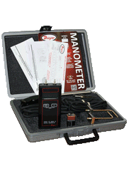 Dwyer 475-0T-FM-AV Air velocity kit | range 0-10.00" w.c. | max. pressure 10 psig | kit includes static pressure tips | rubber tubing | telescoping Pitot tube | step drill | air velocity slide chart and carrying case | Blackhawk Supply