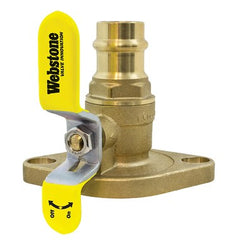 Webstone 81406HV Ball Valve Isolator with Rotating Flange 1-1/2 Inch Press x Flange Brass Full Port | Blackhawk Supply