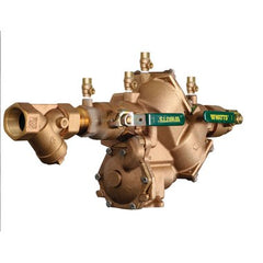 Watts LF909M1-QT-S-FS2 Backflow Preventer LF909-FS Small Reduced Pressure Zone Assembly 2 Inch Lead Free Bronze Quarter Turn with Strainer MNPT | Blackhawk Supply