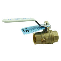 95ALF10501 | Ball Valve 95ALF Stop and Waste 1 Inch NPT Lead Free Brass Full Port 600 CWP Lever 2 Piece PTFE | Apollo Products