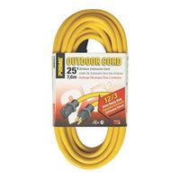 2587SW8802 | Extension Cord 25 Feet 12/3AWG Yellow PVC SJTW | Construction Electrical Products