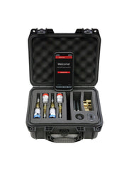 Dwyer 490W-6-HKIT Hydronic differential pressure manometer with wireless sensors | 0-50 psid & 0-200 psid | 1/4" male NPT (2 of each range) | Blackhawk Supply