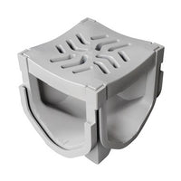 FSDP-QUAD | Connector StormDrain 4-Way for Stormdrain Plus Drain Channel Gray | Fernco
