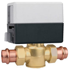 Hydronic Caleffi Z55P Zone Valve Z-One Z55P 2-Way Motorized with Screw Terminal 3/4 Inch Brass Press Union 7.5 Cv 300 Pounds per Square Inch | Blackhawk Supply