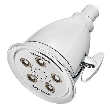 Speakman S-2005-HB-E2 Showerhead Hotel 2 Function Low Flow with Anystream Technology Polished Chrome 4-1/8 Inch 2.0 Gallons per Minute  | Blackhawk Supply