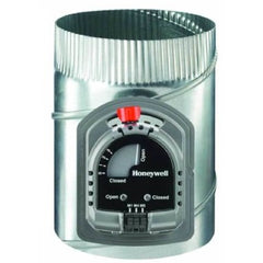 HONEYWELL HOME ARD7TZ/U Automatic Damper TrueZone ARD 1 Blade 7 Inch Round Side or Top Galvanized Steel Power Closed Spring Open | Blackhawk Supply
