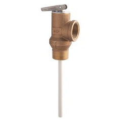 Watts 0066087 Relief Valve 100XL Temperature/Pressure 3/4 Inch NPT Brass 100 Pounds per Square Inch 210 Degrees Fahrenheit | Blackhawk Supply