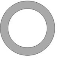 4R18 | Gasket Ring 4 Inch 1/8 Inch Red Rubber 150 | Gaskets