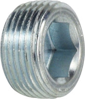 5406FLP8 | 1/2 FLS HLW HX PLUG W/ 7/8 TAPE | Midland Metal Mfg.