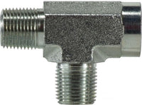 560366 | 3/8 X 3/8 FEMALE RUN PIPE TEE, Hydraulic, Steel Pipe Fittings, Female Run Pipe Tee | Midland Metal Mfg.