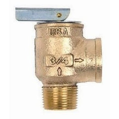 Apollo Products 1040705 Relief Valve 10 Safety 3/4 Inch Male x Female Bronze 30 Pounds per Square Inch 250 Degrees Fahrenheit for Hot Water Boilers and Hydronic Heating Systems | Blackhawk Supply
