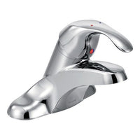 8430F05 | Lavatory Faucet M-Bition 4 Inch Spread 1 Lever ADA Chrome 0.5 Gallons per Minute Long Less Drain | Moen
