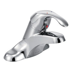 Moen 8430F05 Lavatory Faucet M-Bition 4 Inch Spread 1 Lever ADA Chrome 0.5 Gallons per Minute Long Less Drain | Blackhawk Supply