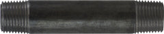 Midland Metal Mfg. 57067 1/2 X 4-1/2 BLACK STEEL NIPPLE, Nipples and Fittings, Black Iron Schedule 40 Steel Nipple 1/2" Diameter | Blackhawk Supply