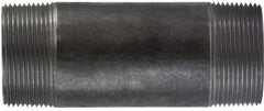 Midland Metal Mfg. 57186 2-1/2 X 5-1/2 BLACK STEEL NIPPLE, Nipples and Fittings, Black Iron Schedule 40 Steel Nipple 2-1/2" Diameter | Blackhawk Supply