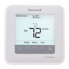 HONEYWELL HOME TH6210U2001/U Thermostat T6 PRO Programmable 24 Volt 1 Heat/1 Cool-2 Heat/Cool Heat Pump 7 Day/5-2/5-1-1 White 40-90 Degrees Fahrenheit | Blackhawk Supply